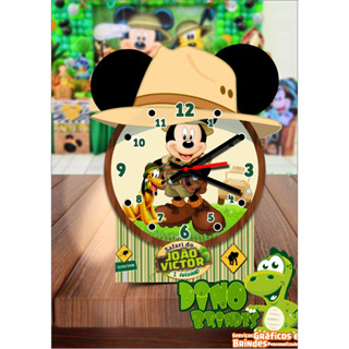 RELÓGIO CEMTRO DE MESA PLUTO E MICKEY