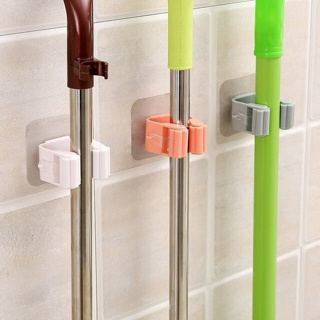Kit 2 Suporte para Vassouras e Rodo Suporte de Parede Fortalecer Gancho de Cozinha Banheiro Racks
