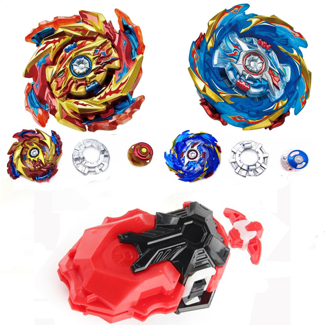 New Beyblade B155+B156+B159+B160 Super Hyperion+King Helios+Master