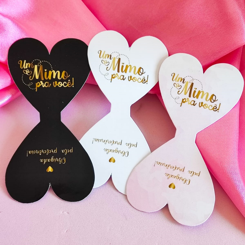 TAG para acessórios, scrunchies/xuxinha de cabelo - Mimo para seu cliente 25 unidades