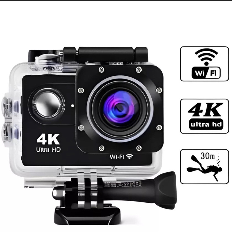 Camera Action Go Cam Pro Ultra 4k Sport Wifi Hd Prova Dágua Serve Para Bicicleta Moto Carro 6435