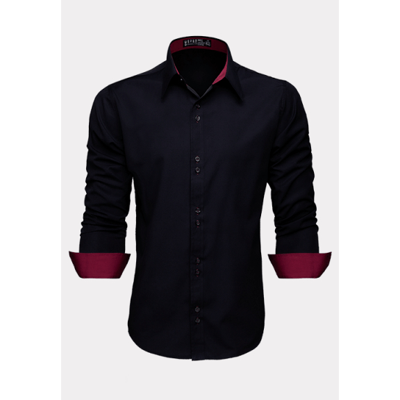 Camisa Social Masculino Manga Longa Blusa Slim Camiseta