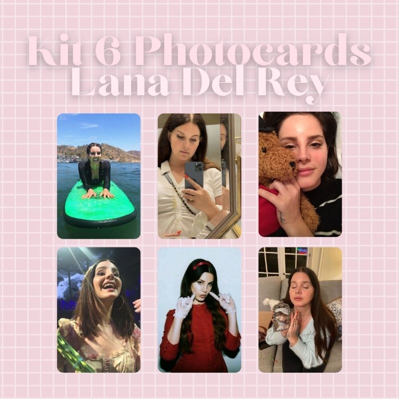 Kit 6 Photocards Cantora Lana Del Rey Shopee Brasil