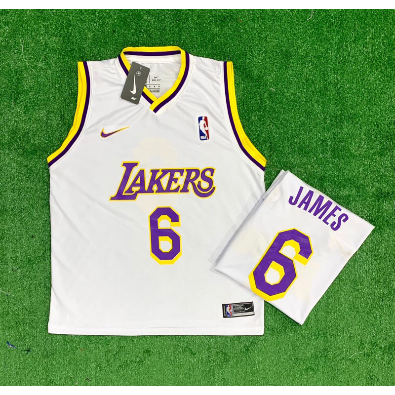 camisa de basquete do Lakers branca | Shopee Brasil