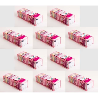 kit com 10 colmeia organizadora P Rosa transparentes /organizador de Guarda- Roupas e gavetas/Colmeia Organizadora para bebês/Cuecas/Calcinha/Meias/Gravatas/Cintos/Biquínis/Meia Calça/(tamanho: 13cm X 10cm X 35cm) Infantis Premium