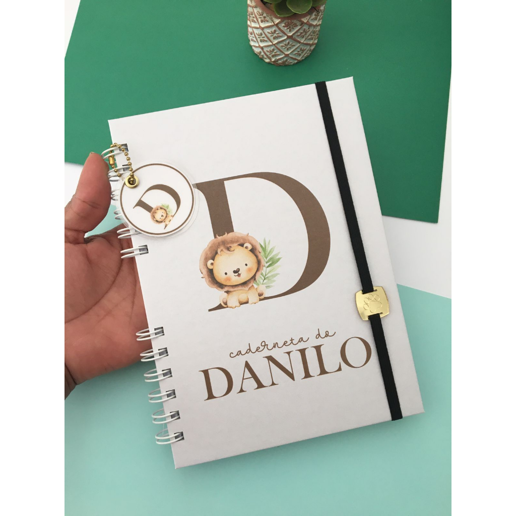 Caderneta de Vacinação PERSONALIZADA clean safari