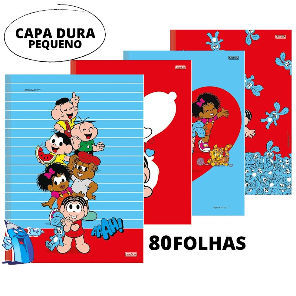 Caderno Tilibra Brochura Costurado Capa Dura Luccas Neto 80 fls 5 unid