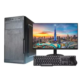 cpu pc intel completo core i5 8gb ssd 240gb monitor hdmi 21'5 com teclado e mouse