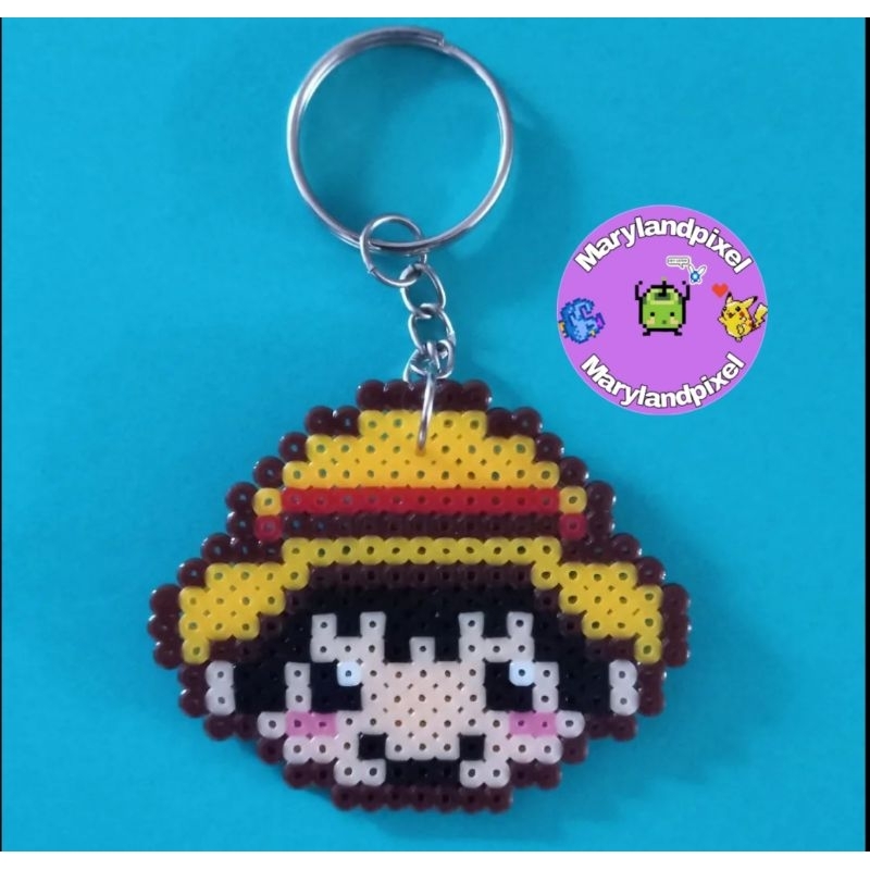 Chaveiro / Imã / Peça decorativa Going merry one piece navio perler beads  hama beads luffy anime pixel art 8bits