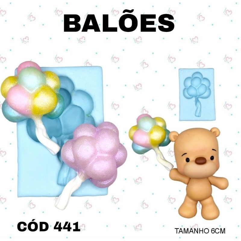 Molde de Silicone Balões --CÓD 441 | Shopee Brasil