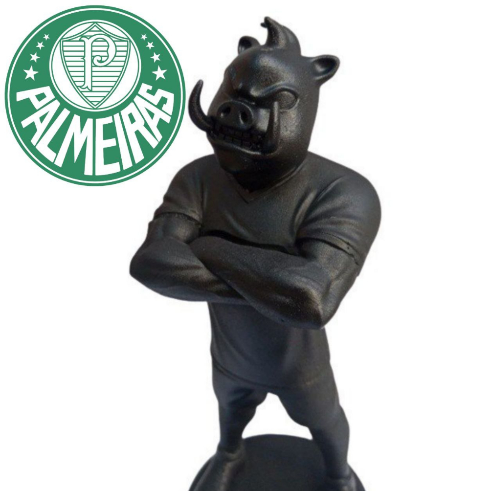 Boneco Mascote de Futebol Javali Palmeiras