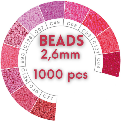 Perler Hama Beads 2,6mm Rígidos - Saquinhos com 300 peças