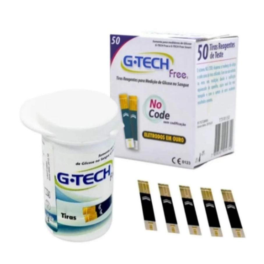 Kit de medidor de glucosa gratuito con 10 tiras, 10 G-tech Lancet