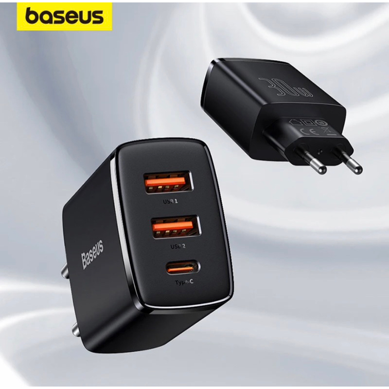 Fonte Carregador Rápido 30W Baseus Compact Quick Charger
