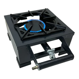Fogão 1 Boca Estampado 20x20 Baixa Pressão Mesa Camping Caminhão Itajobi Fogões