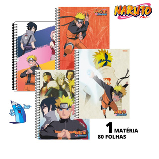 Caderno Brochura Anime NARUTO Shippuden 1/1 (Grande) 80 Folhas - São  Domingos