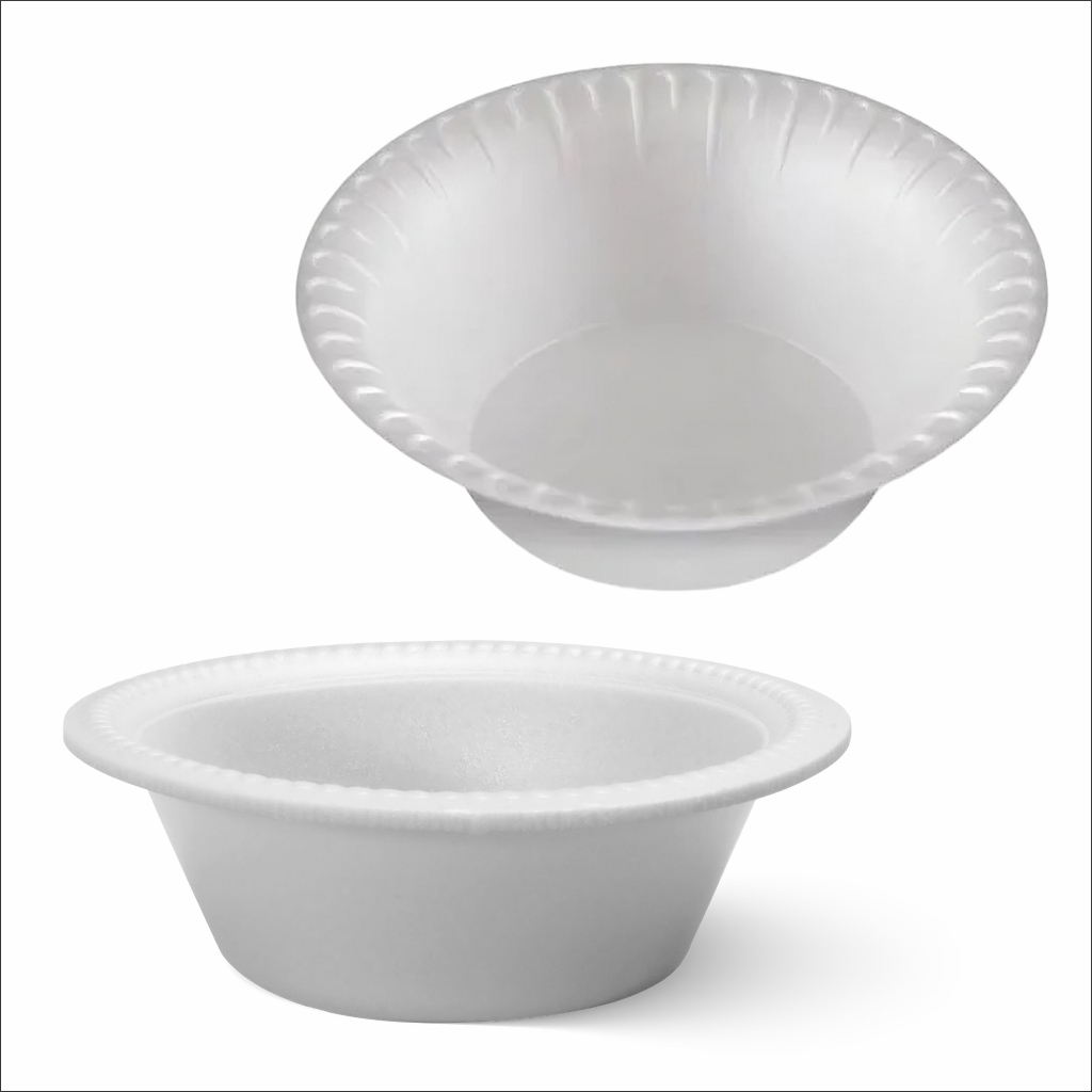 Cumbuca Descartável de Isopor Para Caldos 300ml C/ 100 Unidades