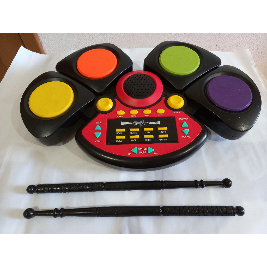 Brinquedo Super Bateria Eletrônica Infantil 8 Ritmos Brink | Shopee Brasil