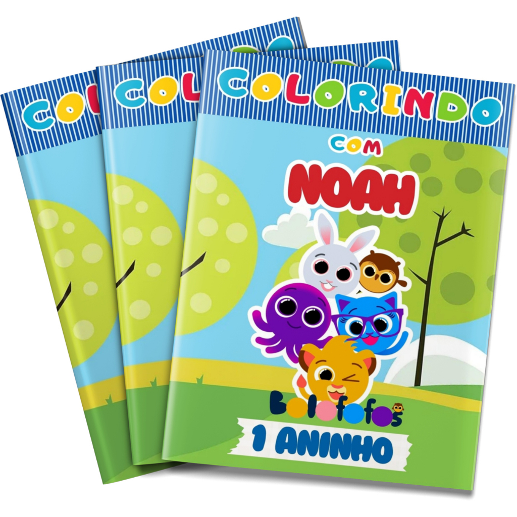 Livro de colorir Bolofofos Lembrancinha - 5 unidades | Shopee Brasil