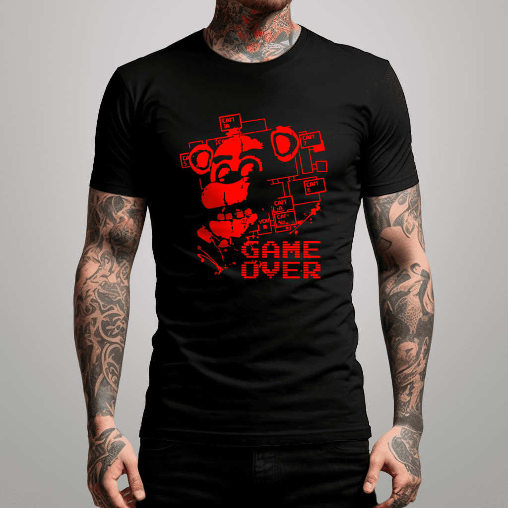 Camiseta Tradicional Fnaf Five Night At Freddys Filme