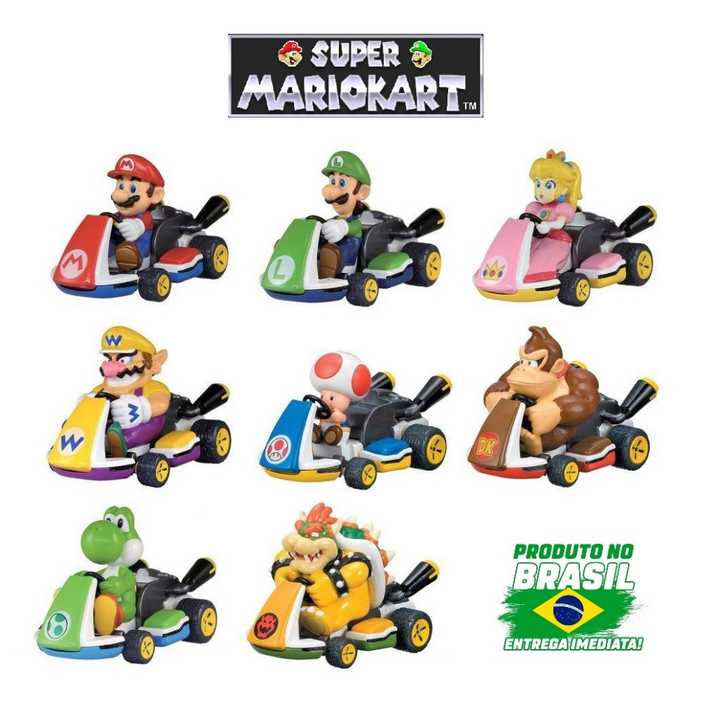 Jogo Super Mario Kart Yoshi Luigi Waluigi Bowser Cosplay Acrílico