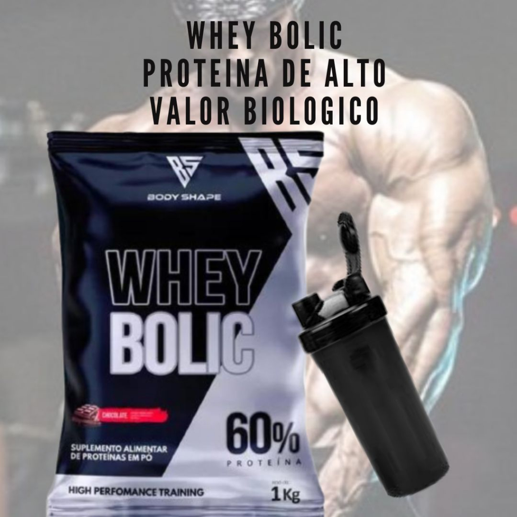 Whey Protein Bolic Blend1kg e Coqueteleira