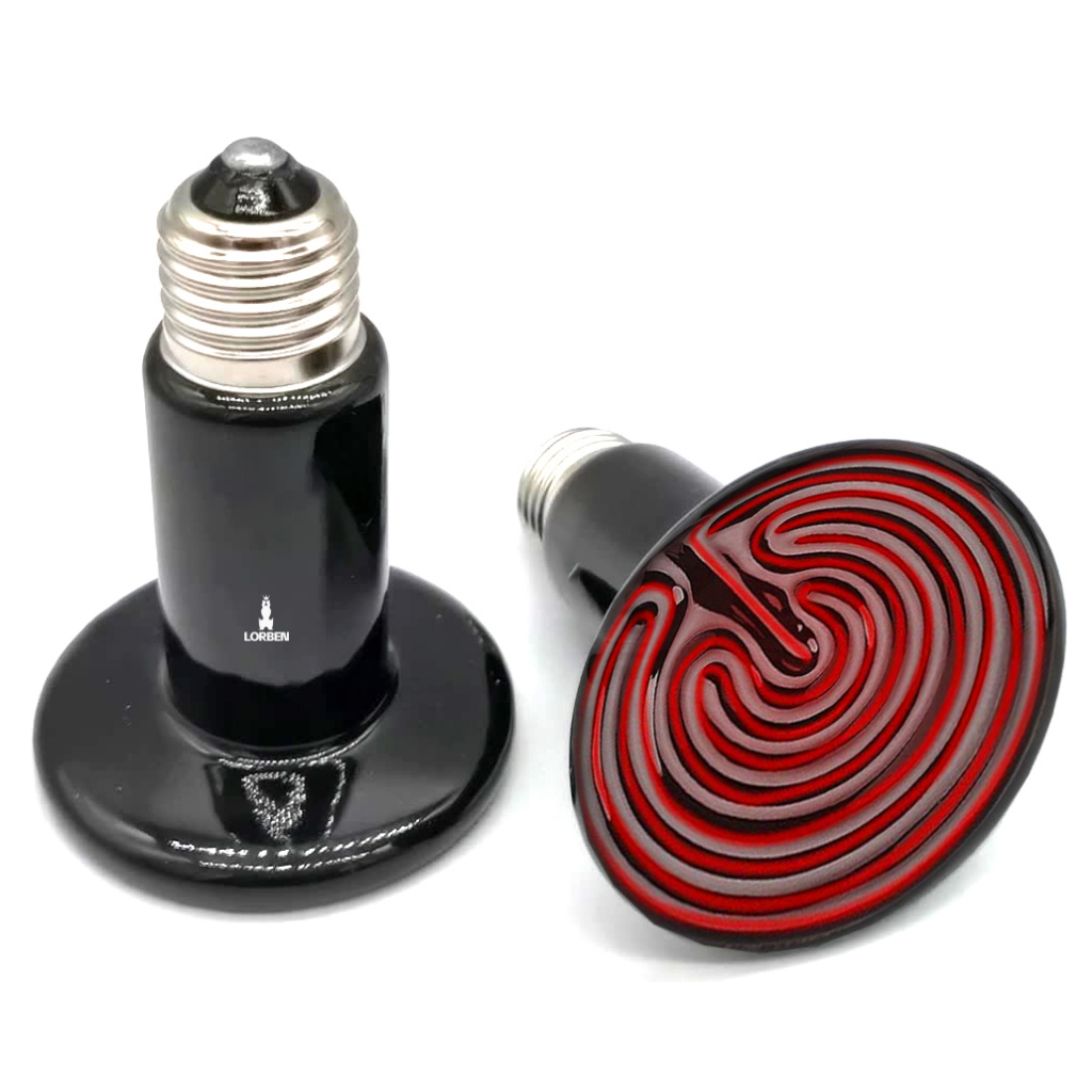 Lâmpada Cerâmica Aquecedor Infravermelho Terrários Répteis Anfíbios Aves 50W