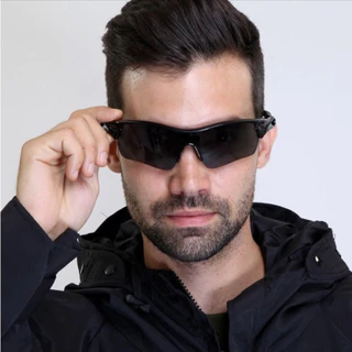 Óculos de Sol Biciclismo Esportivo Masculino Feminino Preto