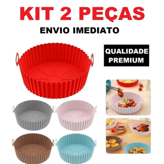 Forma Silicone Reutilizavel Protetor Air Fryer Microondas