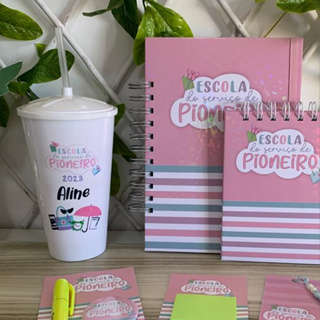 Combo Caderno + Copos Escola de Pioneiros Feminino