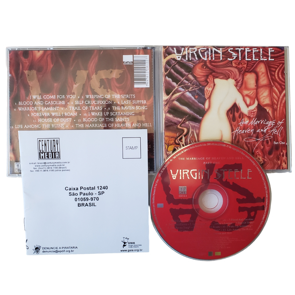 Cd Virgin Steele The Marriage Of Heaven And Hell Heavy Metal Shopee Brasil 3314