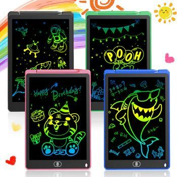 Tablet Lousa Magica Infantil Digital LCD "Tela Colorida 10.5 polegadas" Para Criança Desenhar E Escrever Acompanha Caneta Original Envio Imediato