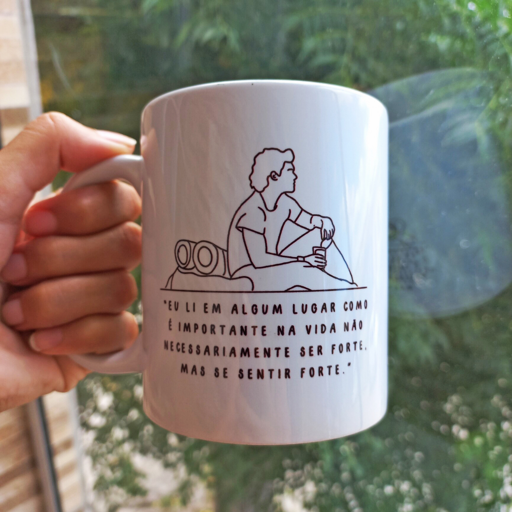Caneca filme Na Natureza Selvagem minimalista