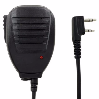 microfone ptt c/ falante e clip para radio baofeng de som de duas vias walkie talkie uv 5r rd5r 6r bf 777s 888s 999s e outros compatíveis uv5rb uv5rc knup m0006 m0007 pagoucomprou
