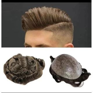 Prótese Capilar Masculina Micropele 20x25 Castanho Claro