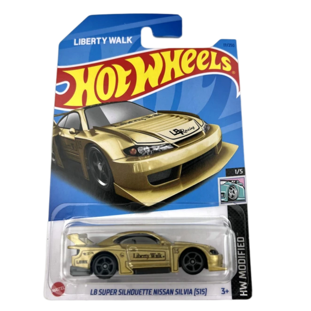 Hot Wheels LB Super Silhouette Nissan Silvia S15 Dourado Liberty Walk ...