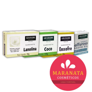 Monte Seu KIT Sabonete Granado Enxofre - Coco - Sulfuroso ou Lanolina 90g. - Extra