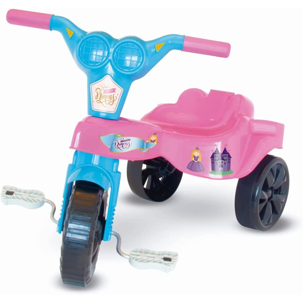 Velotrol Triciclo Infantil Motinho Motoca Butterfly Com Luz Cor
