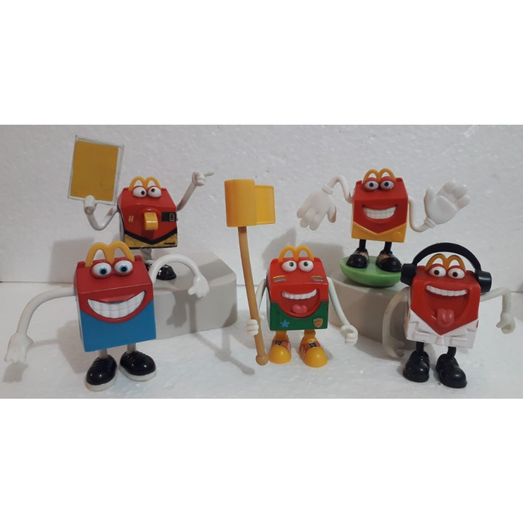 Bonecos Mascotes da Coleção Caixinhas do Mc Lanche Feliz - Mc Donalds ...