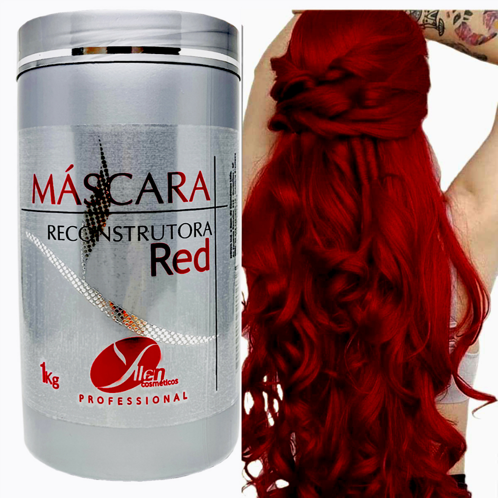 Mascara Hidratação Profunda Cabelos Vermelho - Cabelo Red | Shopee Brasil