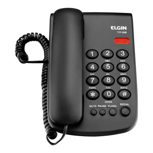 Telefone Fixo Elgin TCF 2000 Preto