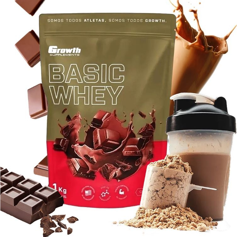 Basic Whey Protein – 1Kg – CHOCOLATE Growth Supplements
