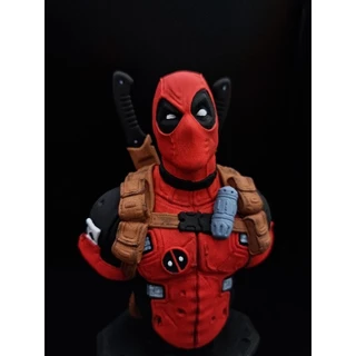 Busto boneco marvel deadpool action figure figura de ação colecionável resina impressão 3D