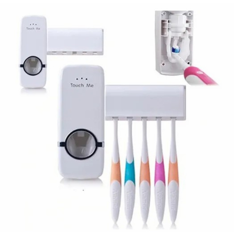 1 Suporte Para Escova Dispenser De Pasta De Dente Automático Promoção