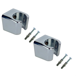 Kit 2 Suporte Para Gatilho Mangueira Chuveiro Ducha Higiênica Abs Cromado