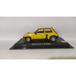 (Caixa 1) Del Prado RENAULT 5 TURBO (Miniatura ORIGINAL com base, sem a tampa acrílica).