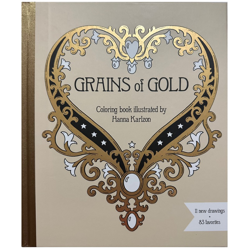 Livro de colorir Grains of Gold Hanna Karlzon Shopee Brasil