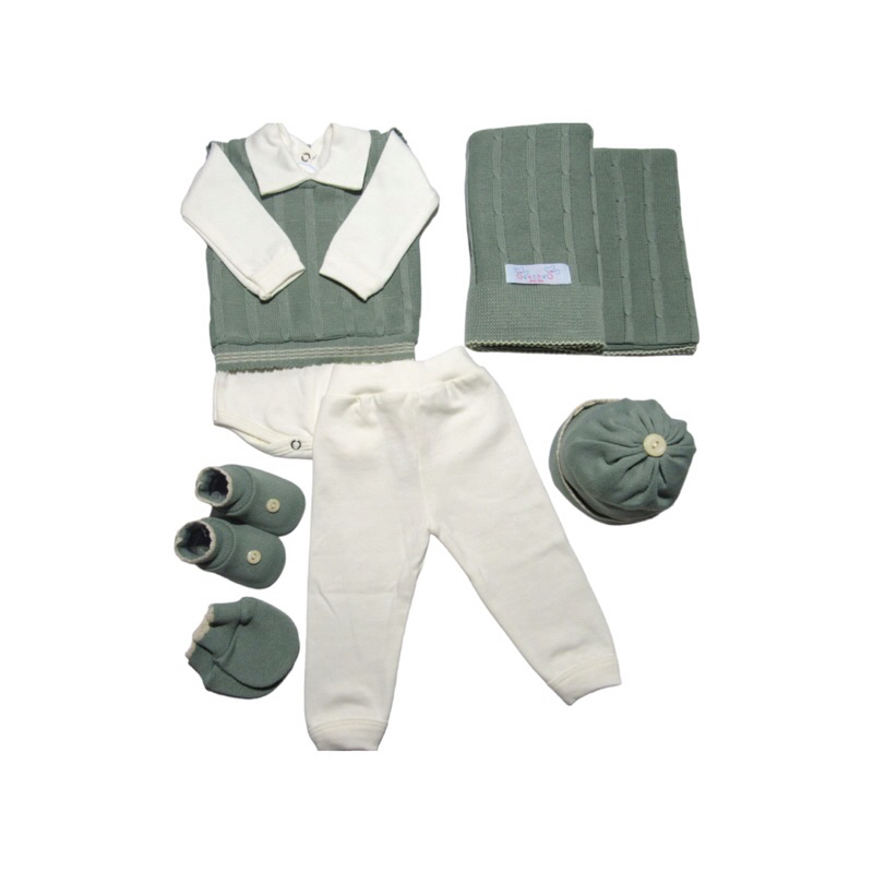 Kit Saída Maternidade Menino Menina Completa Recém Nascido 7 Peças