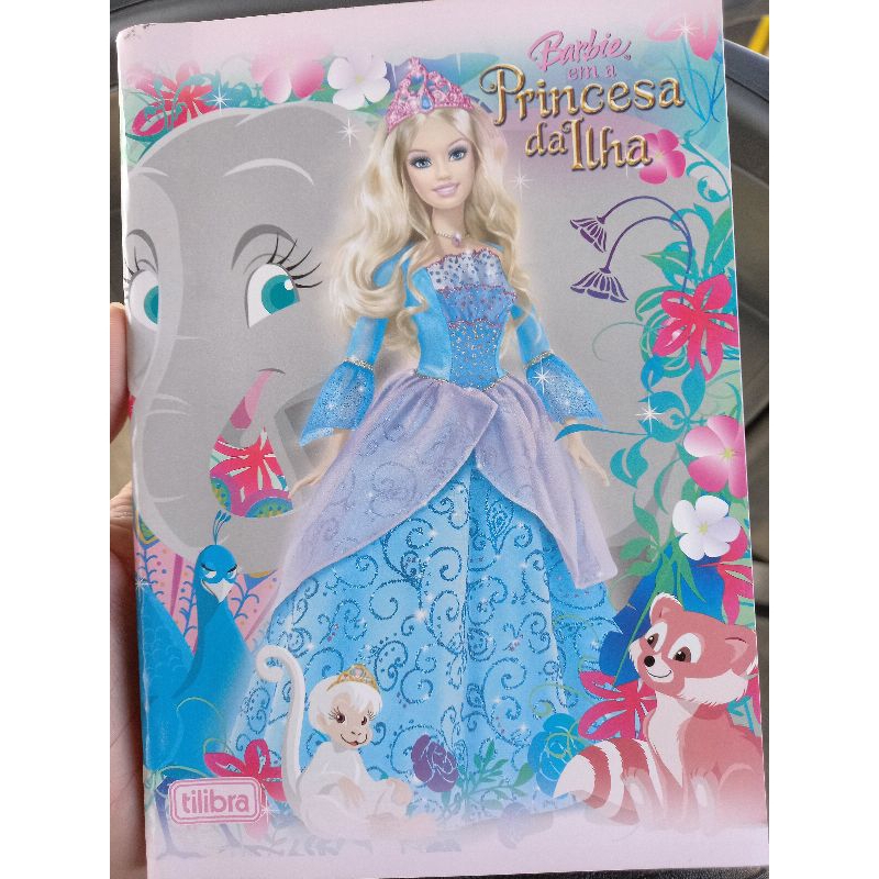 caderno barbie a princesa da ilha - Pequeno Tilibra - 96 folhas antigo ...