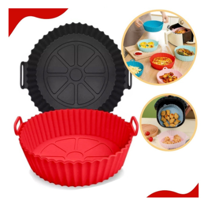 Forma Assadeira Para Fritadeira Air Fryer Em Silicone Flexível Lavável